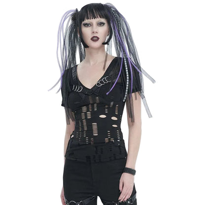 Ruinous Desire Ripped Mesh Shirt