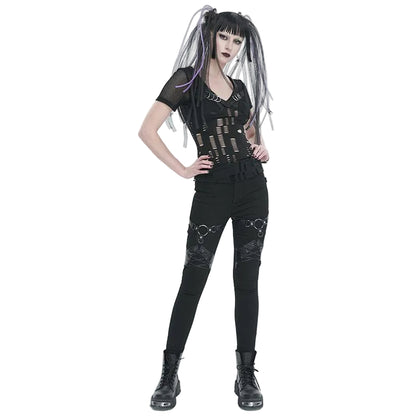 Ruinous Desire Ripped Mesh Shirt