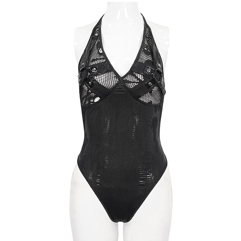 Death Tide Skull Mesh Swimsuit