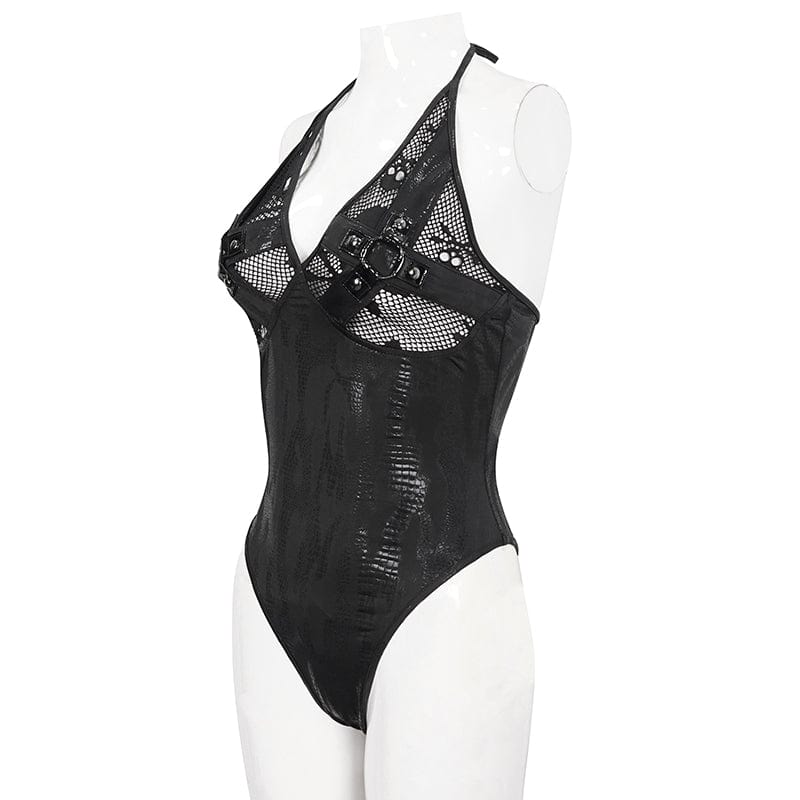 Death Tide Skull Mesh Swimsuit