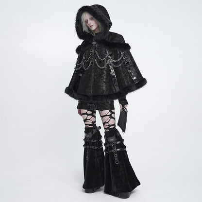 Black Beast Harness Plush Leg Warmers 6