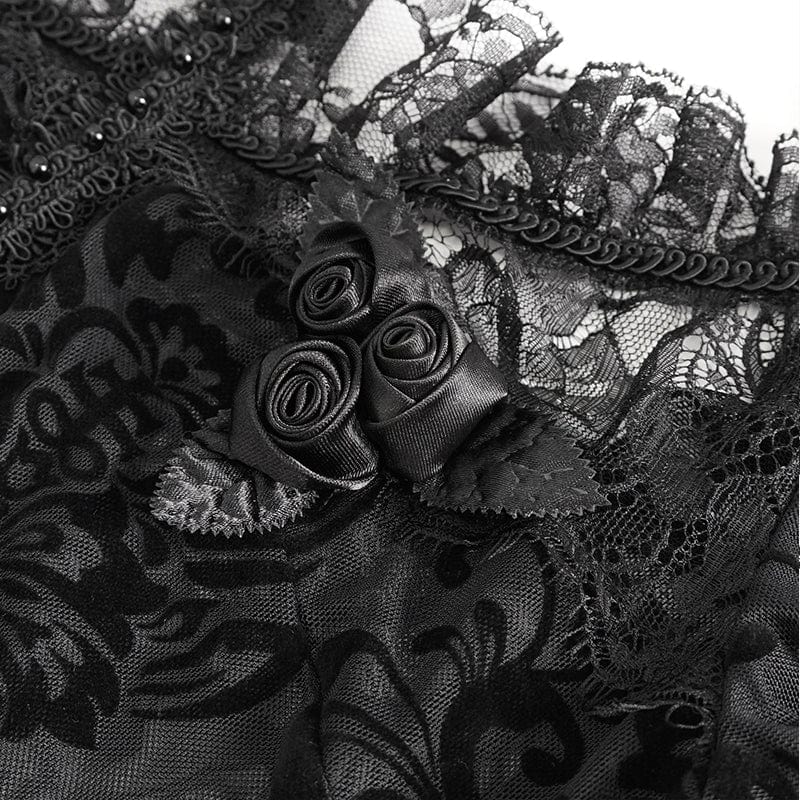 Spectral Bloom Flocked Mesh Shirt