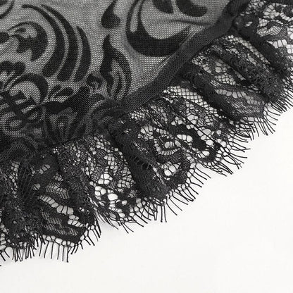 Spectral Bloom Flocked Mesh Shirt
