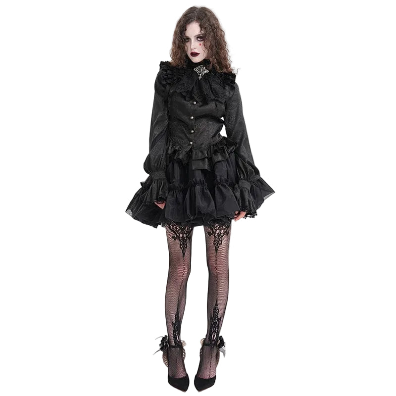 Mourning Bell Ruffled Bubble Skirt