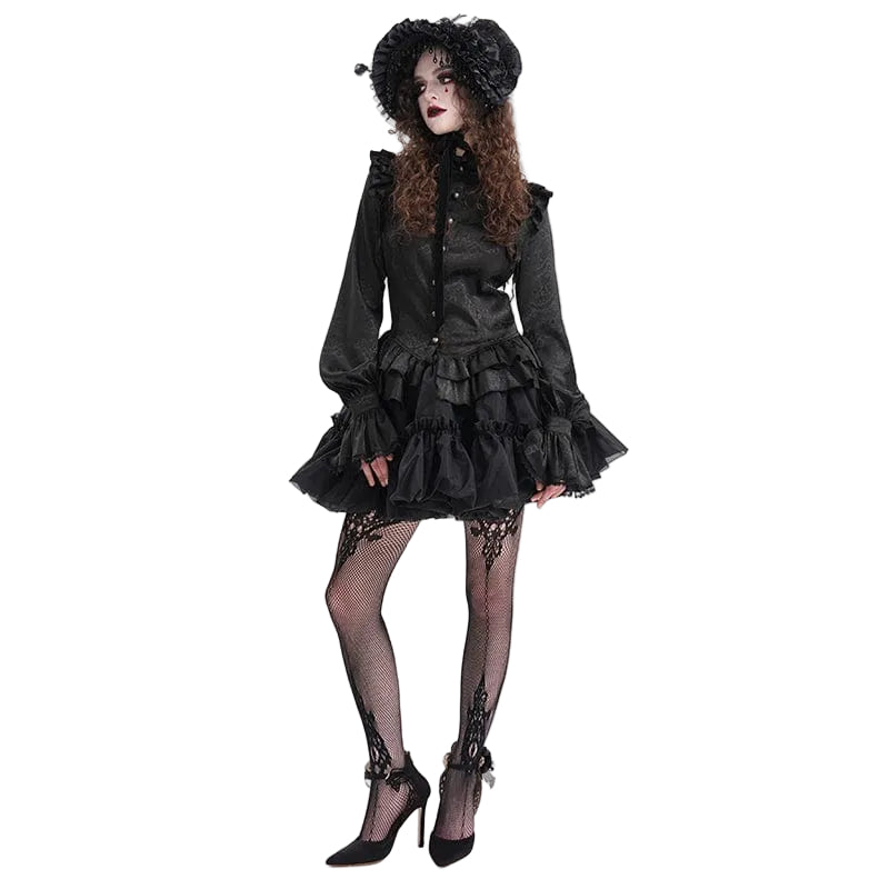 Mourning Bell Ruffled Bubble Skirt
