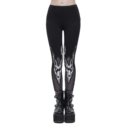 Horned Oracle Mesh-Splice Leggings