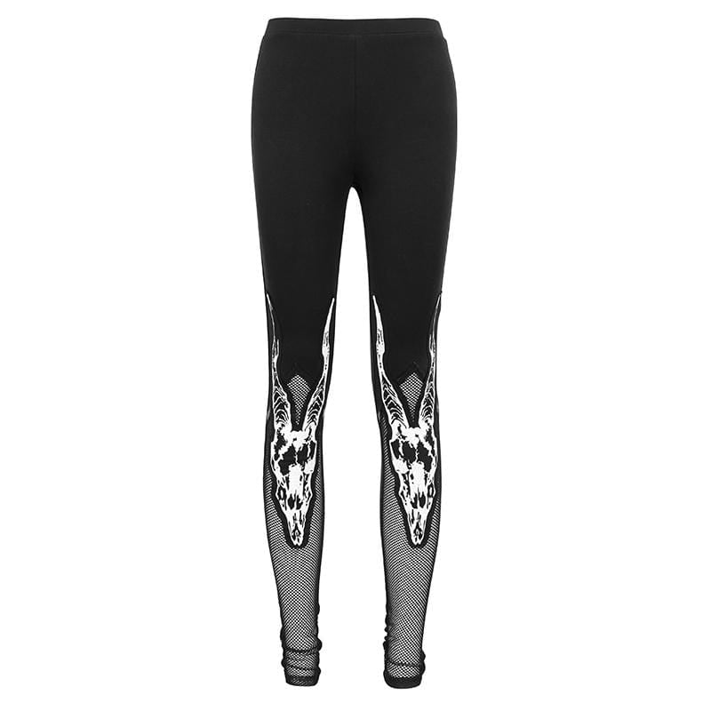 Horned Oracle Mesh-Splice Leggings
