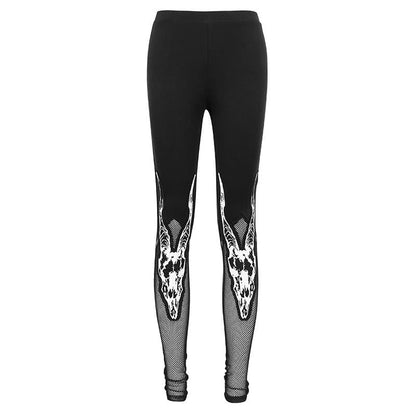 Horned Oracle Mesh-Splice Leggings