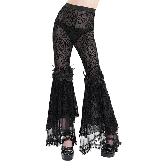 Funeral Fringe Tassel Lace Pants
