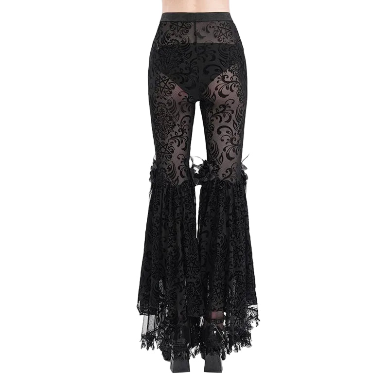Funeral Fringe Tassel Lace Pants