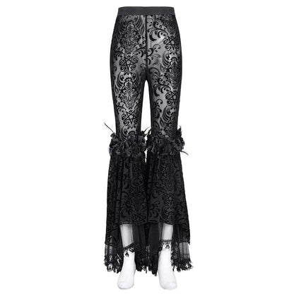 Funeral Fringe Tassel Lace Pants