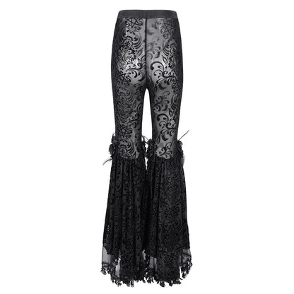 Funeral Fringe Tassel Lace Pants