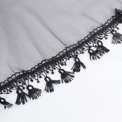 Funeral Fringe Tassel Lace Pants