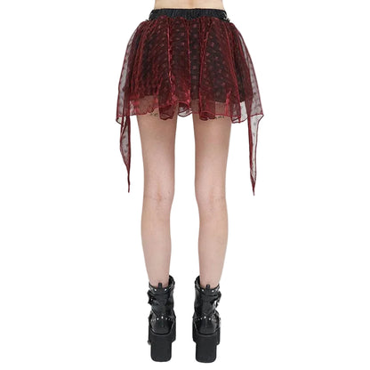 Blood & Ash Layered Mesh Skirt