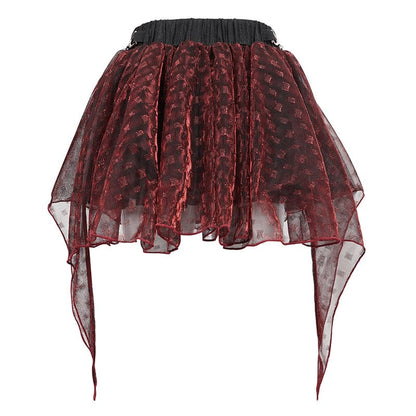 Blood & Ash Layered Mesh Skirt