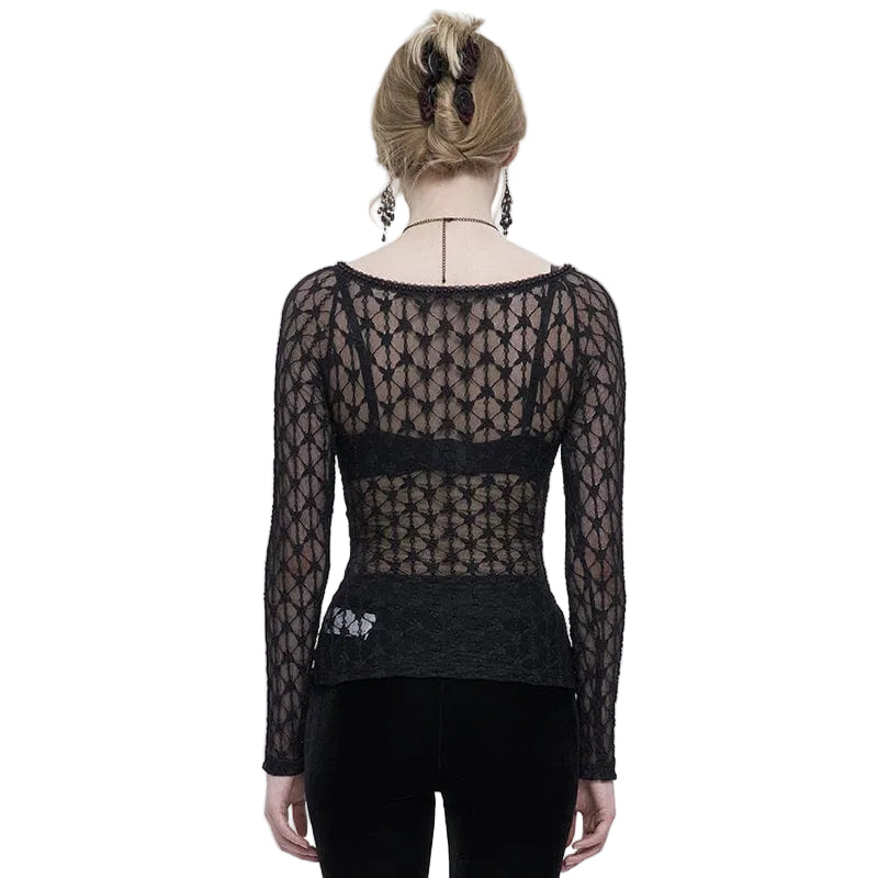 Widow’s Tribute Beaded Mesh Shirt