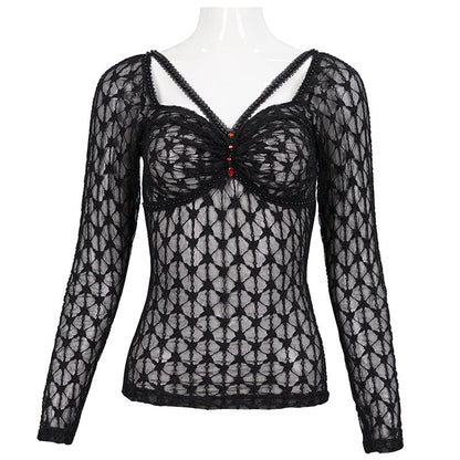 Widow’s Tribute Beaded Mesh Shirt
