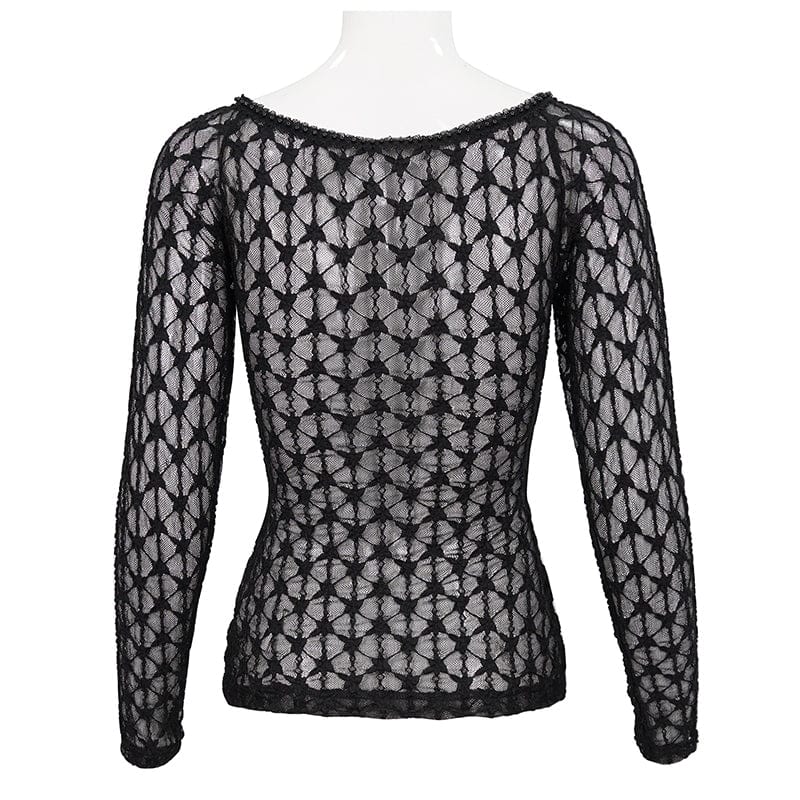 Widow’s Tribute Beaded Mesh Shirt