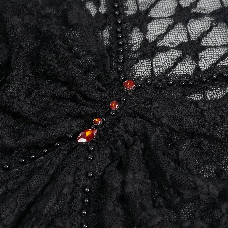 Widow’s Tribute Beaded Mesh Shirt