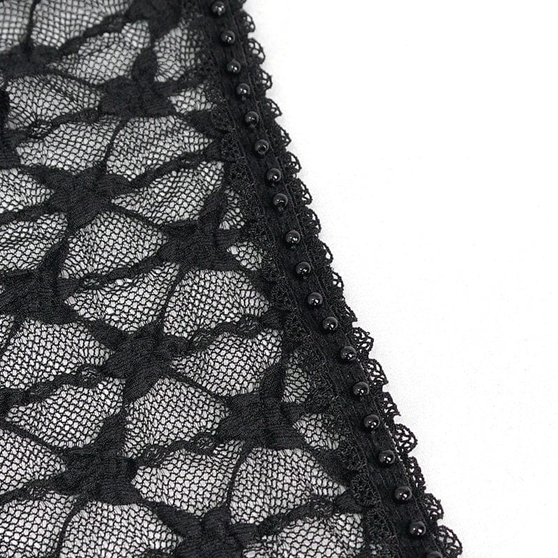 Widow’s Tribute Beaded Mesh Shirt