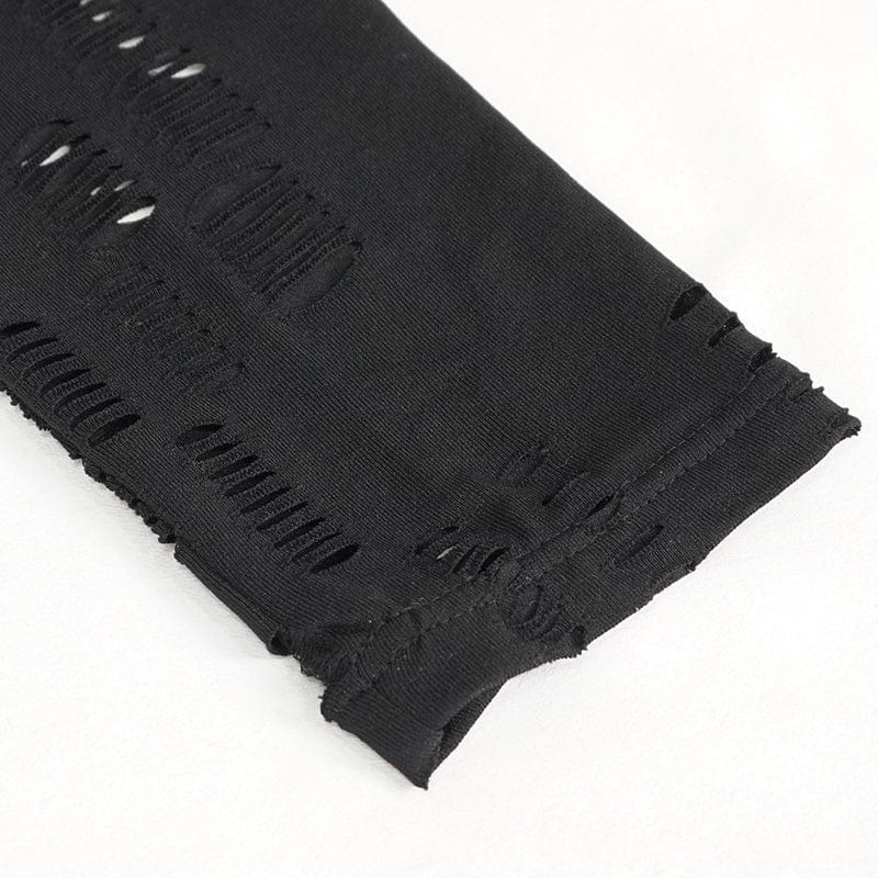 Fracture Line Cutout Mesh Leggings