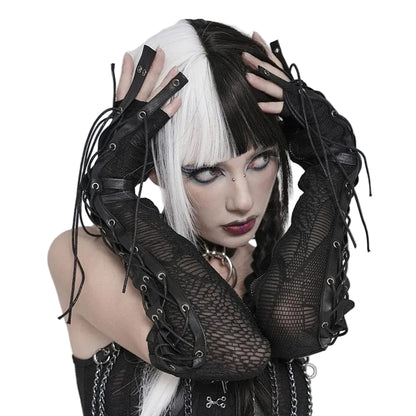 Nightwire Drawstring Mesh Gloves detail