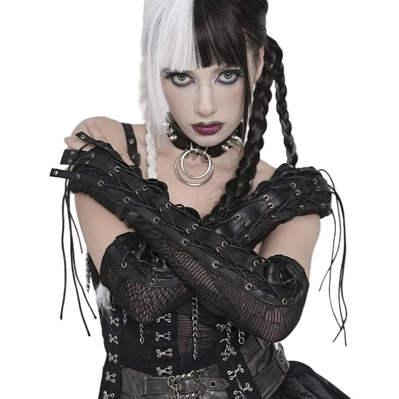 Nightwire Drawstring Mesh Gloves detail