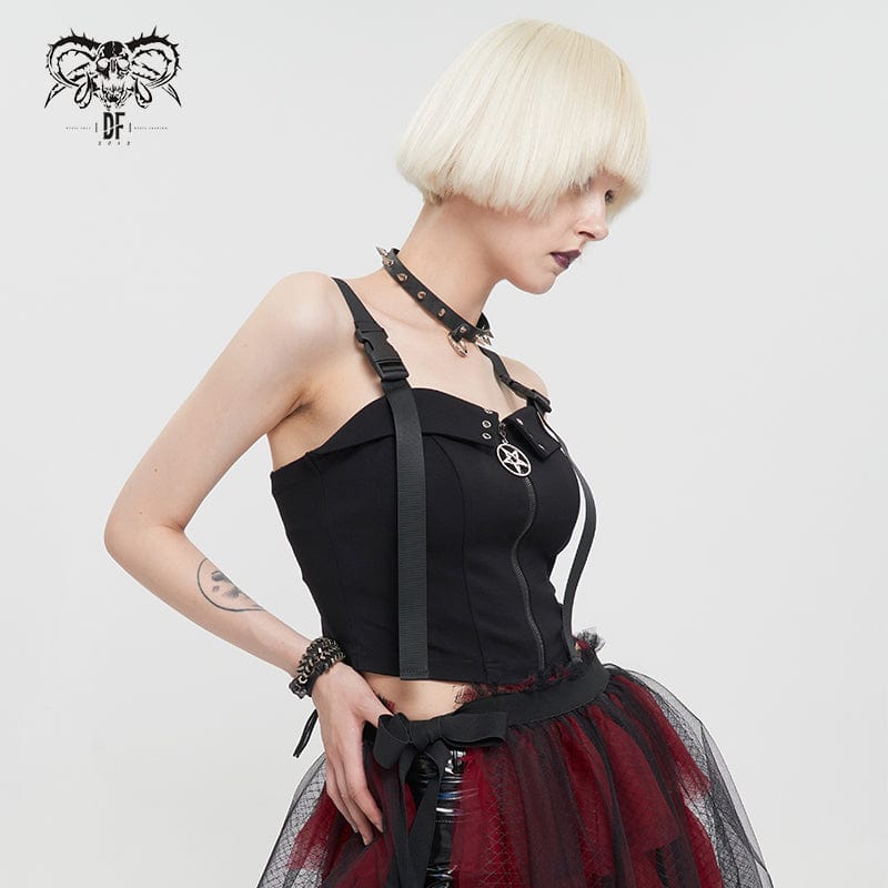 Dead Star Zipper Buckle Bustier detail view 2