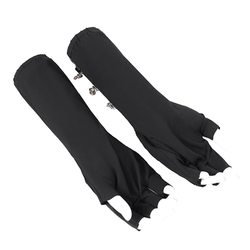 Chain Reaction Studded Half-Finger Gloves detail