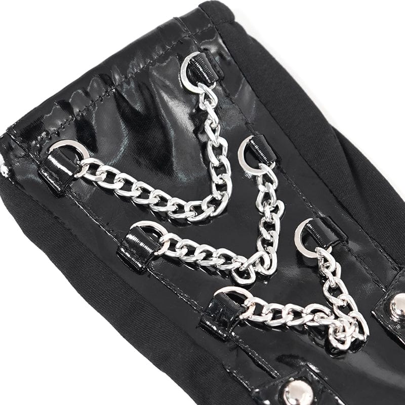 Chain Reaction Studded Half-Finger Gloves detail