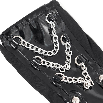 Chain Reaction Studded Half-Finger Gloves detail