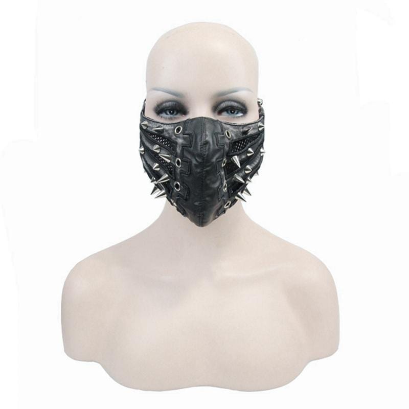 Spiked Rebellion Face Mask detail view
