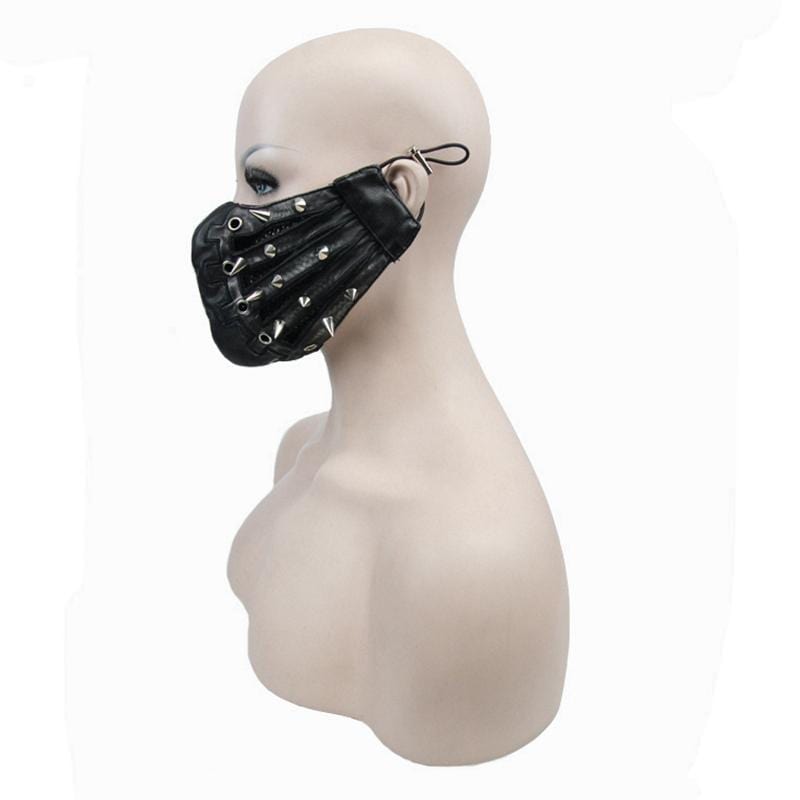 Spiked Rebellion Face Mask detail view