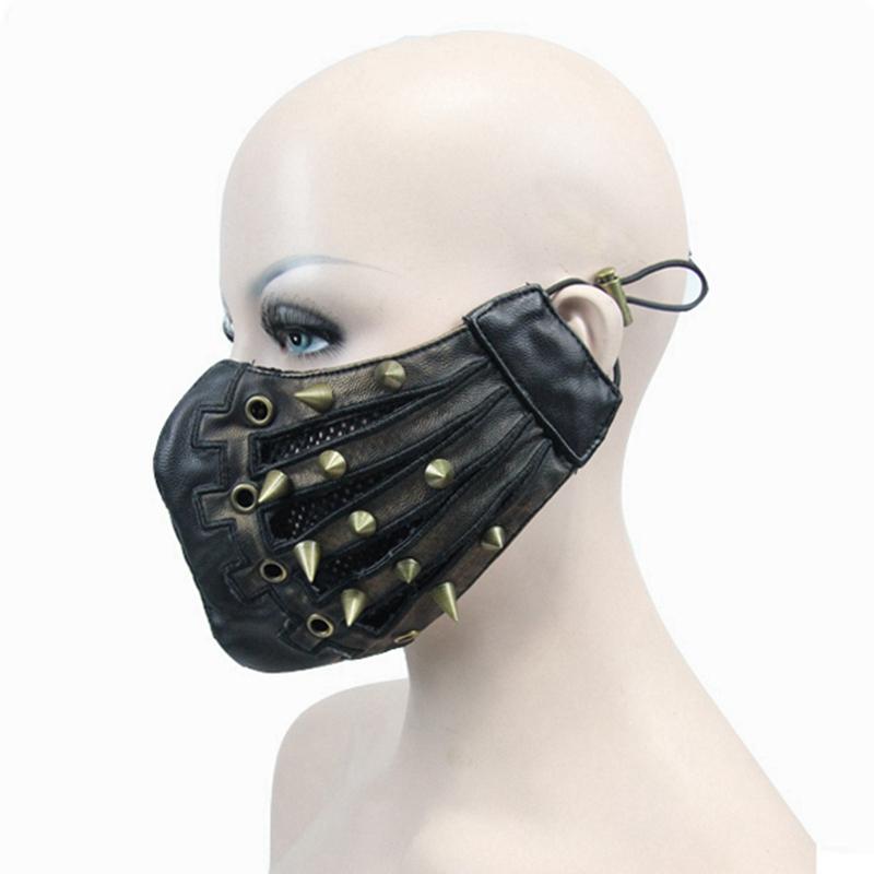 Spiked Rebellion Face Mask detail view