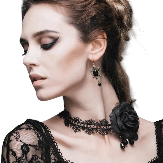 Dead Rose Lace Neckband front view