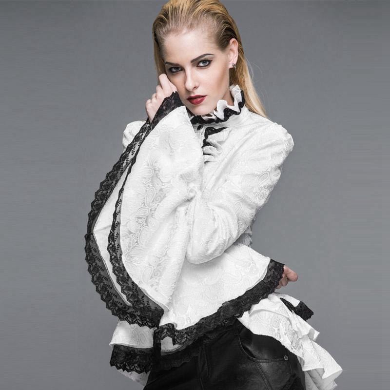 Mourning Tea Victorian Lace Top - image 4