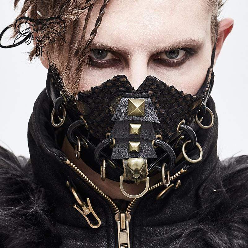 Iron Veil Ringed Mesh Mask front view