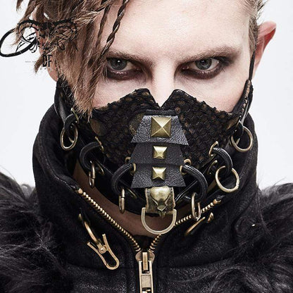 Iron Veil Ringed Mesh Mask front view