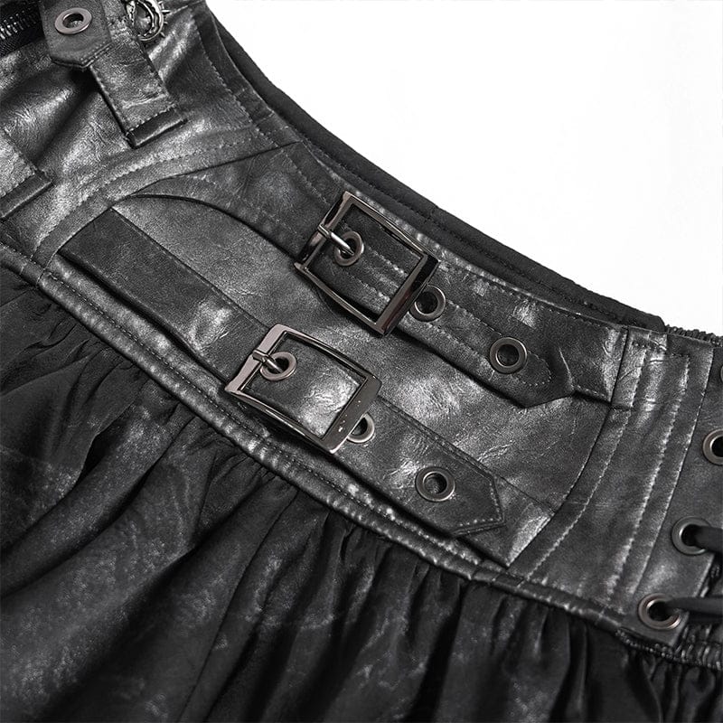 Widow’s Buckle Ruffle Skirt