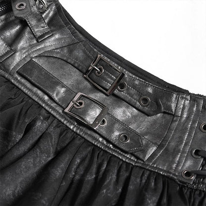 Widow’s Buckle Ruffle Skirt