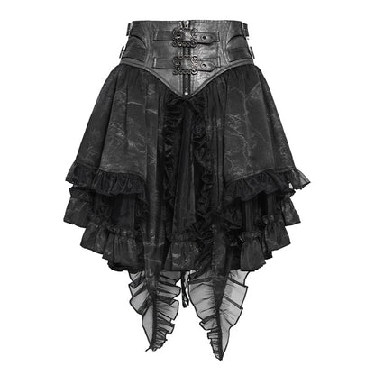 Widow’s Buckle Ruffle Skirt