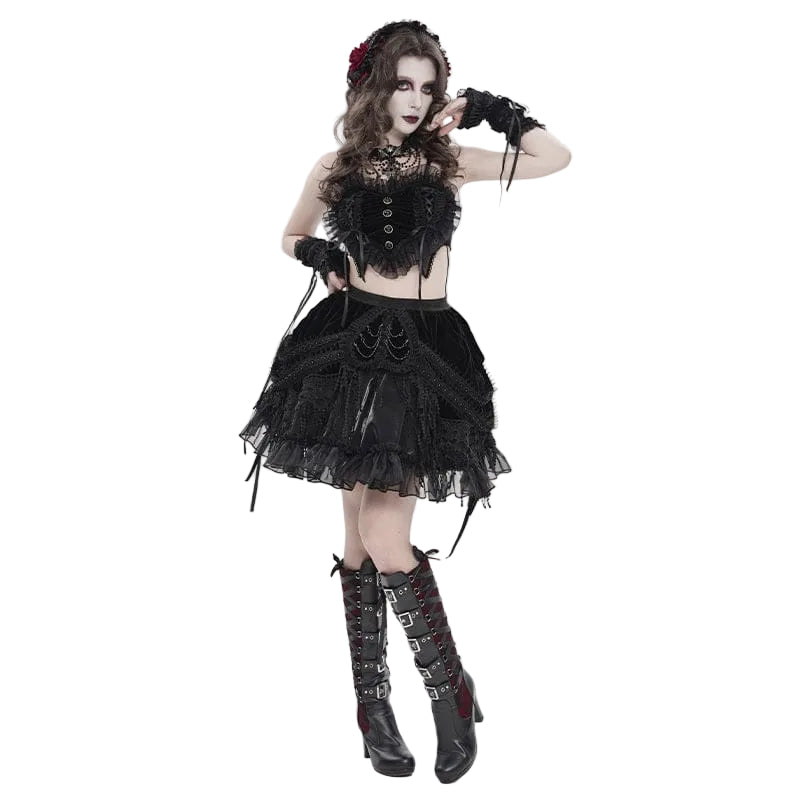 Nocturne Chain Tassel Skirt