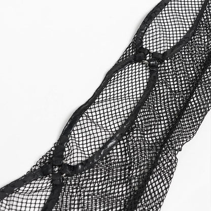 Vesper Bat Cross Mesh Top