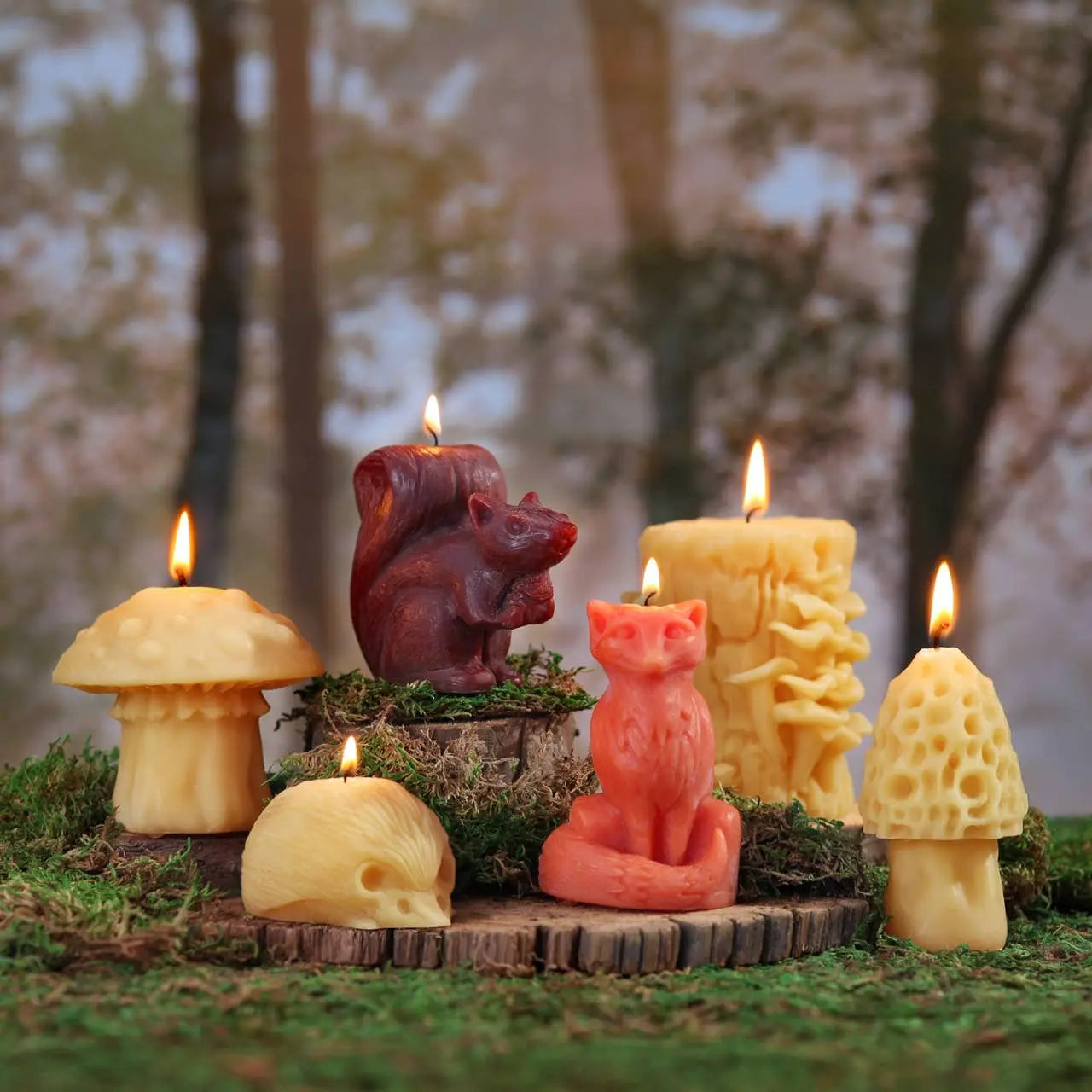 Hedgehog Candle – 100% Pure Beeswax – Handcrafted