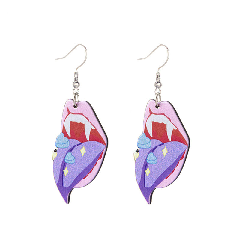 Demon Tongue Pastel Goth Earrings (Options) - Shadow Threadz Crypt