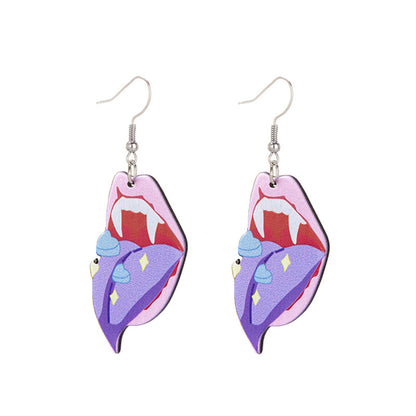 Demon Tongue Pastel Goth Earrings (Options) - Shadow Threadz Crypt