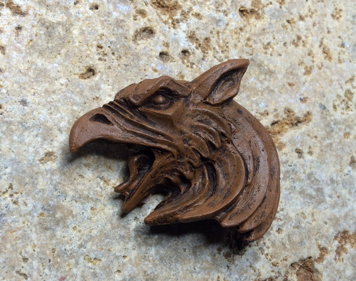 Griffin Magnet, Hand Painted Resin Sculpture | Mythic Fantasy Decor