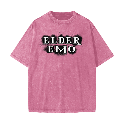 Elder Emo Snow-Washed Heavyweight Tee