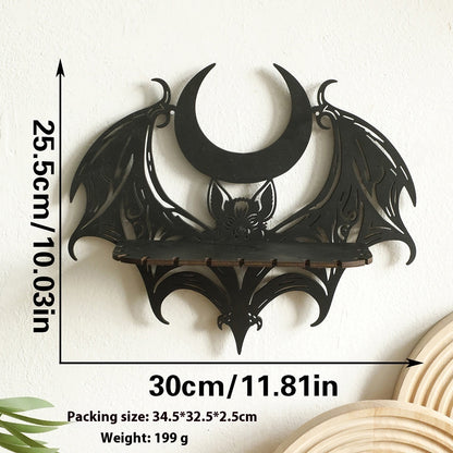 Hallowed Wings Crystal Bat Shelf - Shadow Threadz Crypt