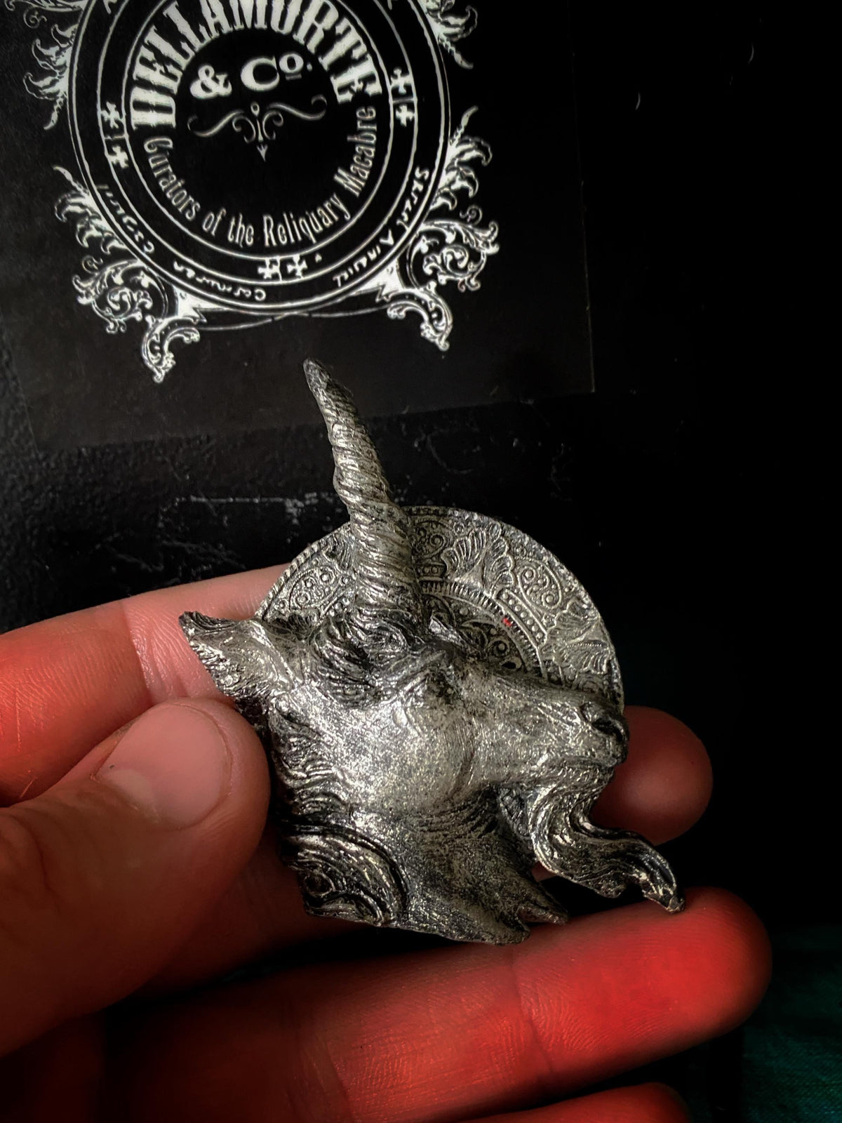 Unicorn Magnet, Hand Painted Resin Sculpture | Mythic Fantasy Decor
